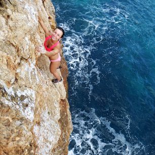 Deep water solo na Malorke