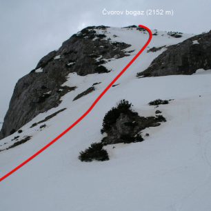Sjezdová trasa z Čvorov bogazu