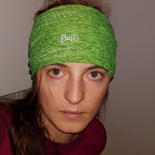 Reflexní prvky na Buff DRYFLX. Michaela Gladišová