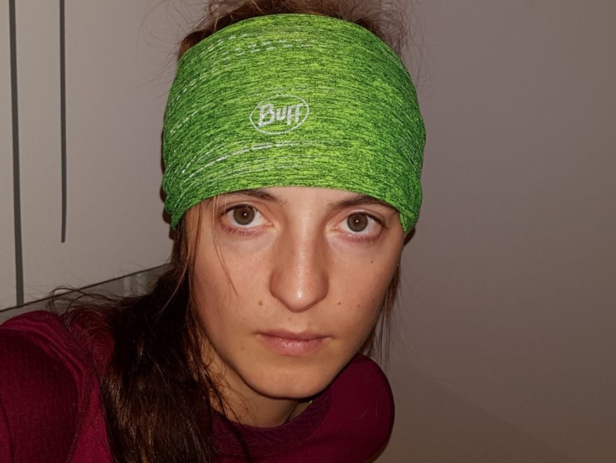 Reflexní prvky na Buff DRYFLX. Michaela Gladišová