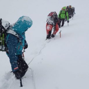 Testování bundy Ternua Alpine Pro Jacket M během výstupu na Cevedale