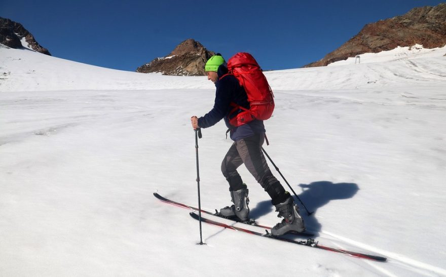 V bundě Ferrino Malatra na ledovci v Söldenu