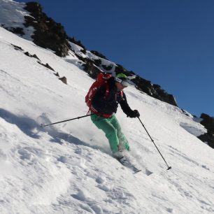V bundě Ferrino Malatra ve volném terénu v Davosu