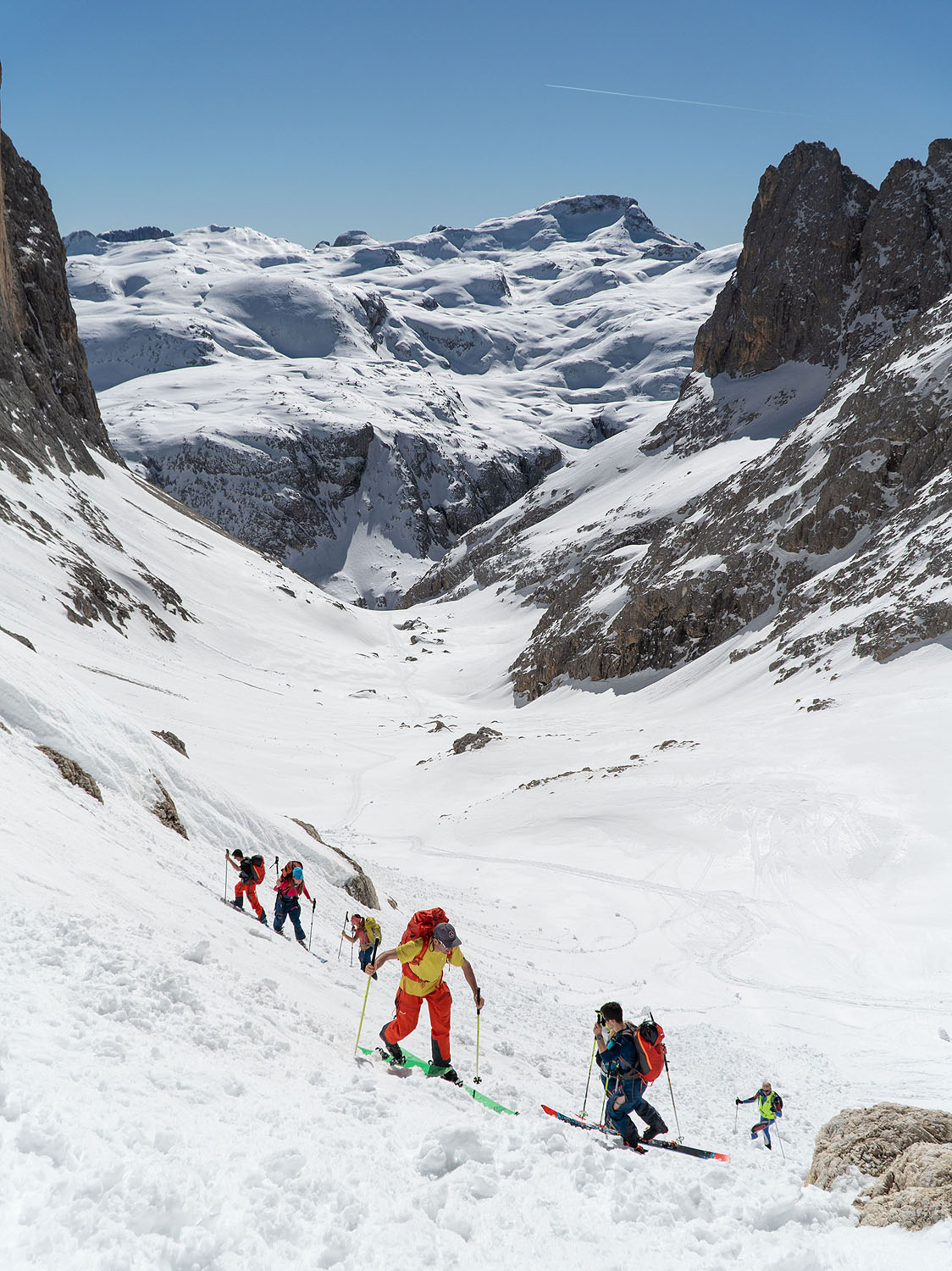 Výstup nad Passo Travignolo