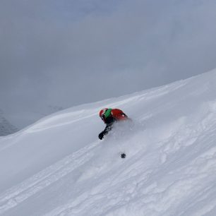 Prašanování na Jakobshornu - Zuzka