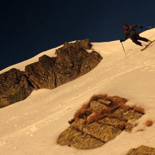 Západní Tatry nabízí ideální terény pro trénink výstupových a sjezdových technik.