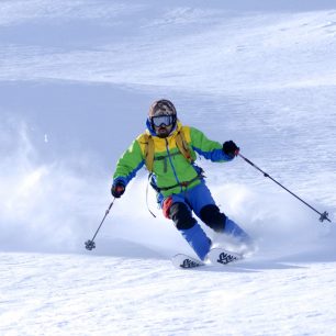 Kalhoty Direct Alpine Couloir Plus ve freeridu.