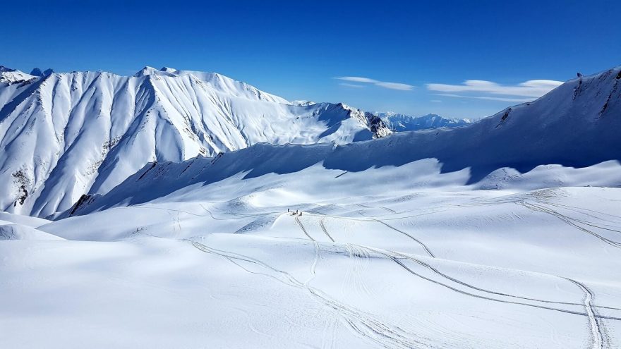 Planina při výstupu na Deda Ena.