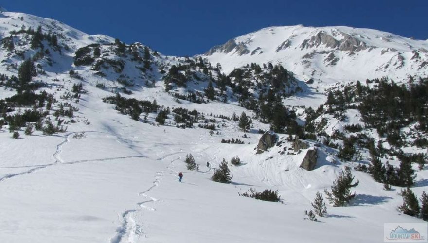 Dojezd z Vihrenu, Pirin.
