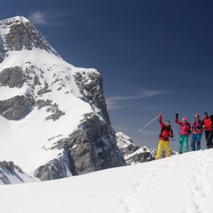 Na vrcholu Nad Šitom Glava, Julské Alpy