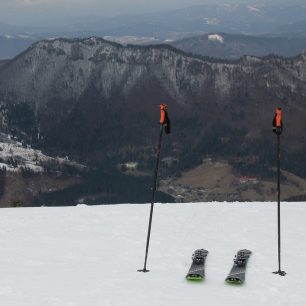 S Marker Alpinist někde v Rakousku