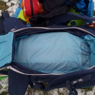 Vnitřní prostor batohu Vaude Back Bowl 22. Redakce Světa outdooru