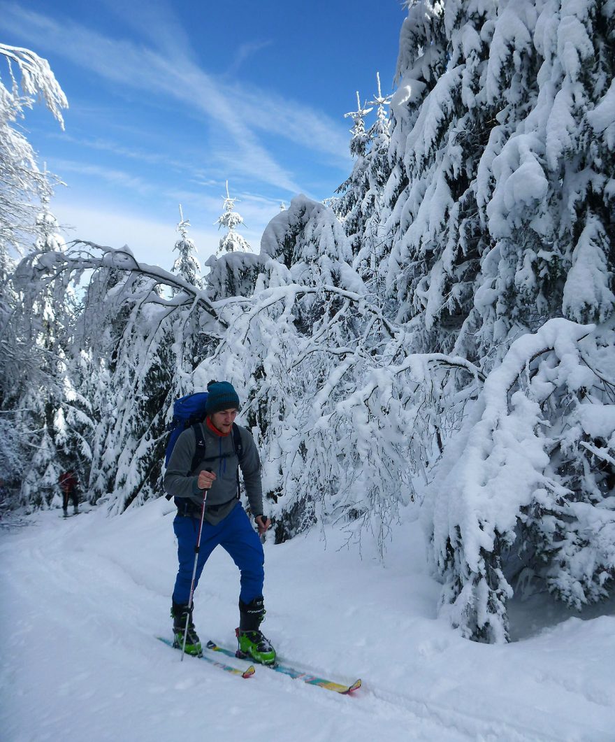 Opouštíme žlutou značku – varianta výstupu více vpravo od Frňovského sedla
