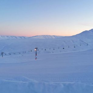 Stmívání na Hlíðarfjallu