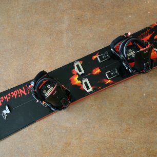 Splitboard připravený ke sjezdu