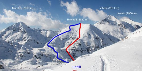Hvoinati (2632 m) – vyhlídková skialpová túra v bulharském Pirinu na vrchol vedle nejvyššího Vihrenu (2914 m)