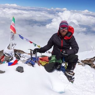 Pavel Kořínek na vrcholu Nanga Parbat v roce 2018.