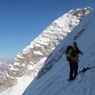 Ski depot v severních svazích Kaninu s krásným sklonem a výhledem