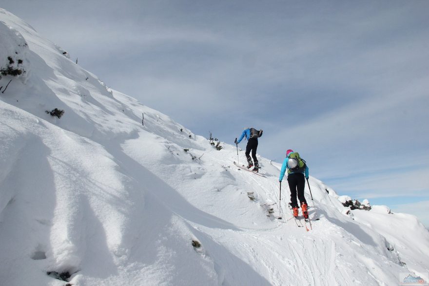 Strmě vzhůru na Stubwieswipfel (1786 m)