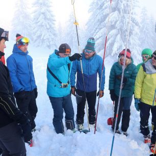 Lavinový workshop Pieps vedený horským vůdcem Josefem Milfaitem