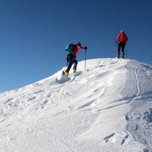 Kousek pod vrcholem Jochspitze