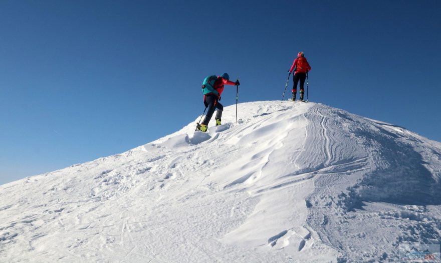 Kousek pod vrcholem Jochspitze