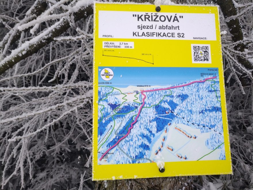 Sjezdová trasa Křížová z Pramenáče