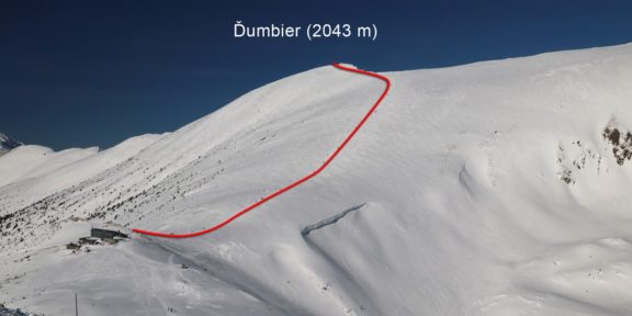 Ďumbier (2043 m) – skialpinistický výlet na nejvyšší vrchol Nízkých Tater