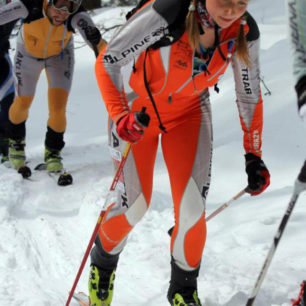 Na skialpinistických závodech