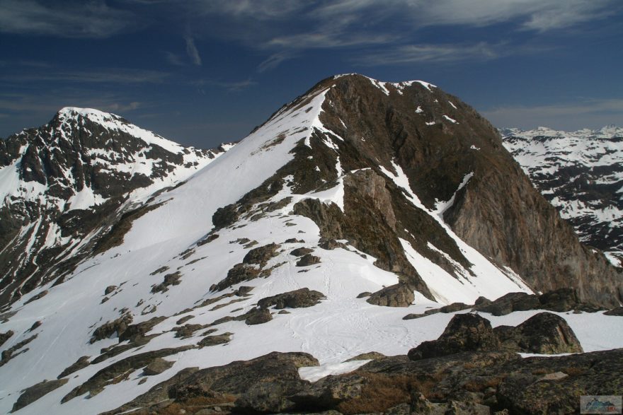 Vrcholový hřeben Pico de Paderna