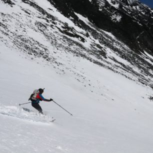 Jirka projíždí první stopu