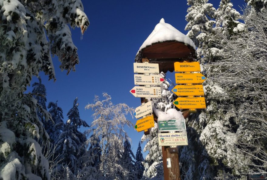 Rozcestník Benešky