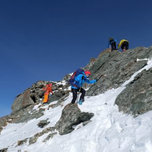 Vrcholové skalky na Monte Rocca