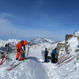 Ski depot pod Monte Rocca