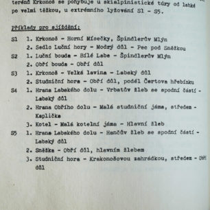 Návrhy túr v Krkonoších vypracoval v r. 1985 Vladimír Erlebach