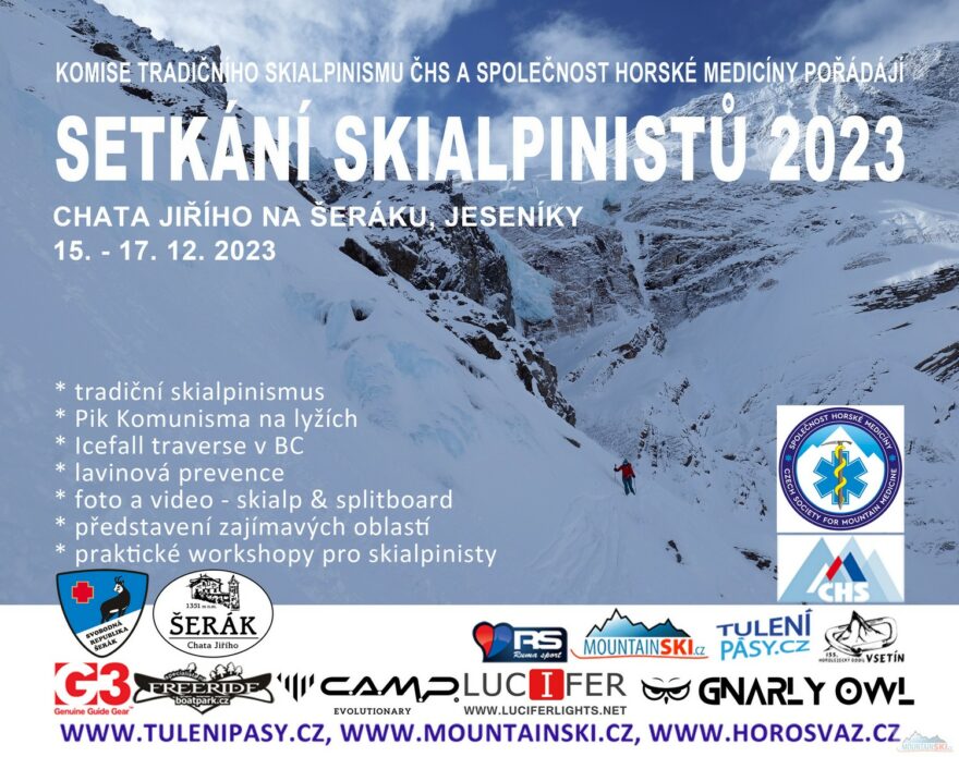 Pozvánka Setkání skialpinistů 2023 Chata Jiřího na Šeráku