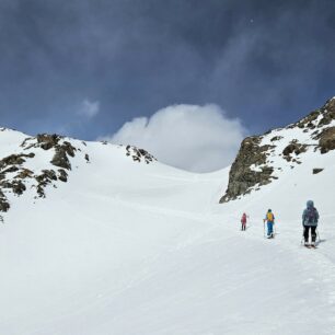 Úvodní úsek stoupání na Mittagskogel