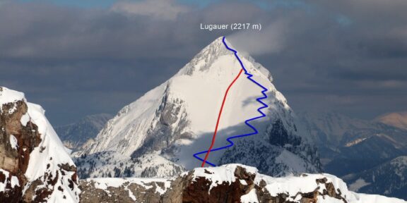 Lugauer (2217 m) – velkolepá skialpová túra v Ennstálských Alpách