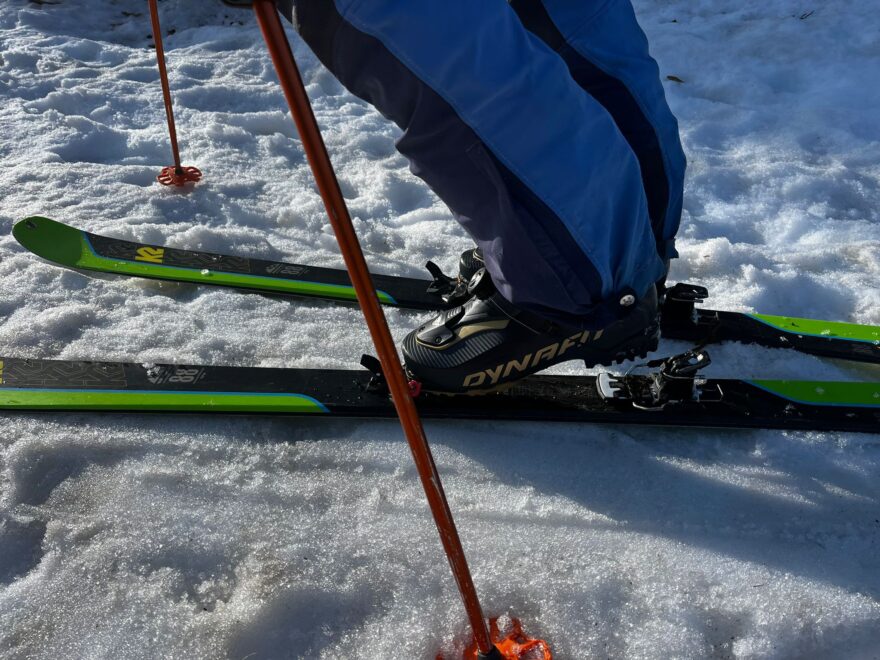 Přední náklon při stoupání - DYNAFIT RIDGE PRO