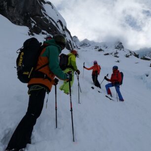 Některé sjezdy byly v kategorii strmé až velmi strmé