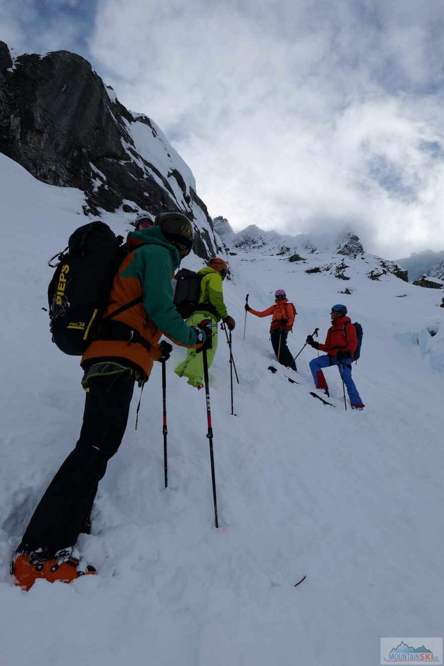 Některé sjezdy byly v kategorii strmé až velmi strmé