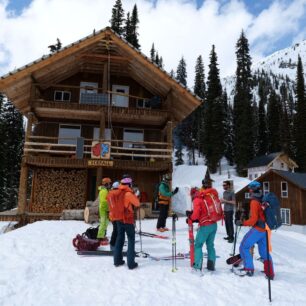 Parádní chata vysoko v horách Britské Kolumbie