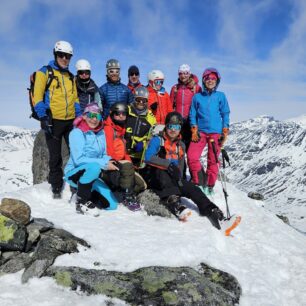Na vrcholu Fortopp Stetinden (1953 m), na hlavní Stetinden jsme nešli