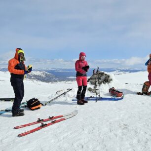 Na vrcholu Heimdalshøe (1843 m)