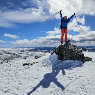 Na vrcholu Bitihorn (1607 m)