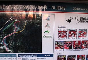 Místo ski centaru Sljeme Advent u Zagrebu