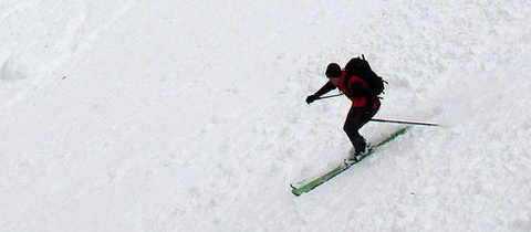 Podvečerní skialpové provětrání 1100 výškových metrů v Britské Kolumbii