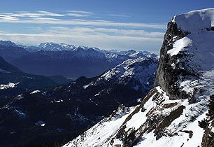 Říjnový telemark  v Totes Gebirge bez ledovce