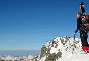Se splitboardem na 2404 metrů vysoký Furkotský štít ve Vysokých Tatrách 