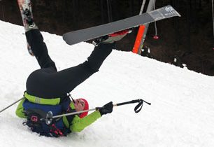 Beskydský lednový skialpový kurz na technickém sněhu